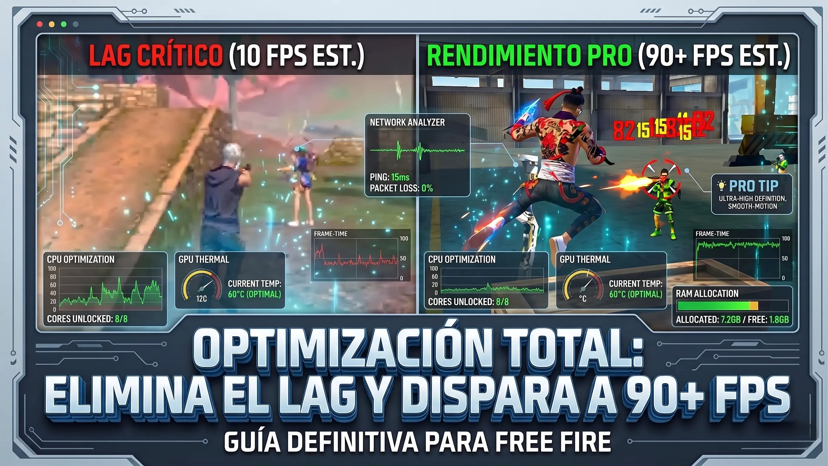 Cómo eliminar el lag en Free Fire: guía de optimización para celulares de gama baja y media en 2026
