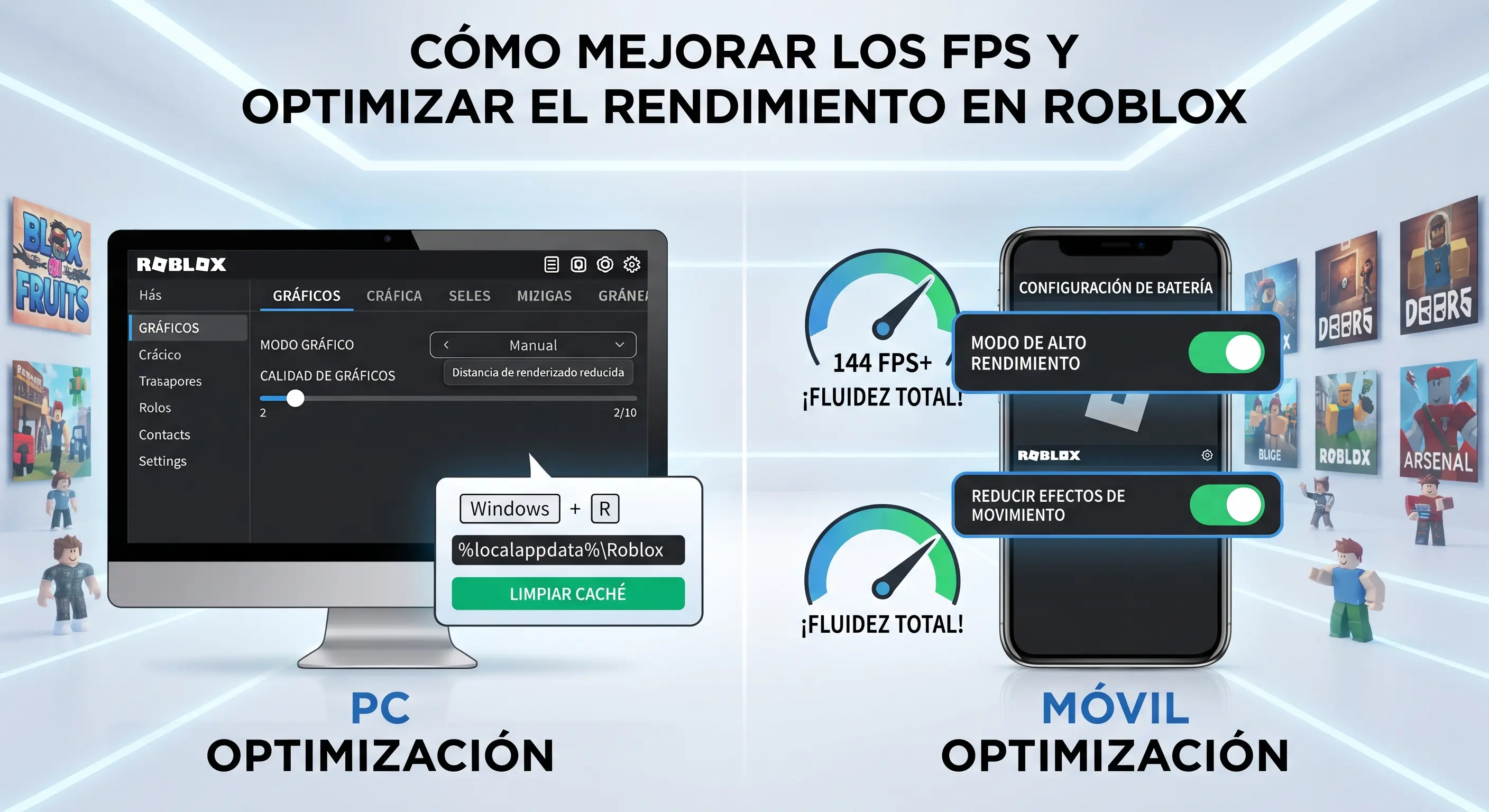 Cómo Mejorar los FPS y Quitar el Lag en Roblox