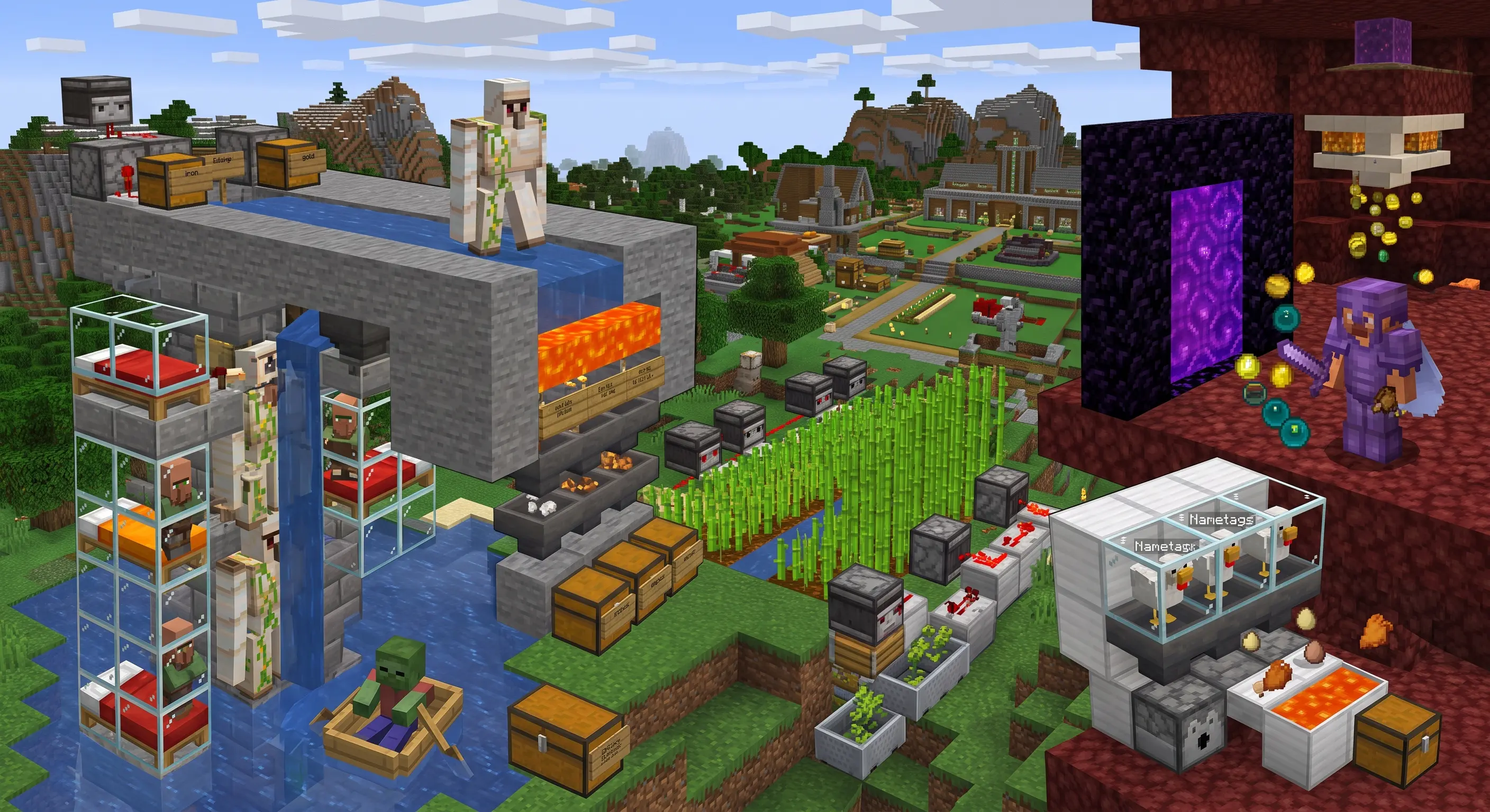 Granjas Automáticas Esenciales en Minecraft Survival