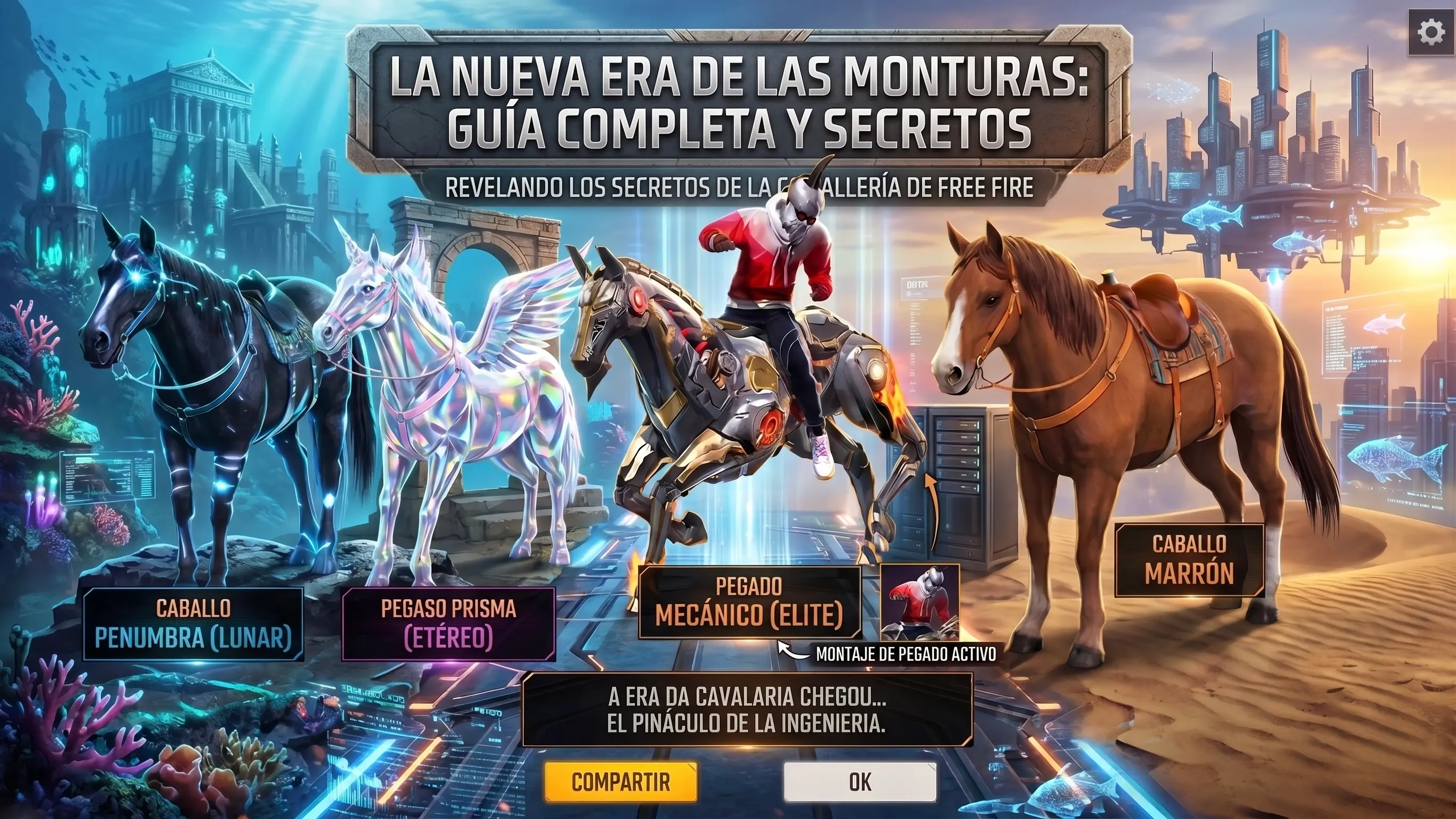 Guía completa del caballo en Free Fire: Ubicaciones, controles y estrategias