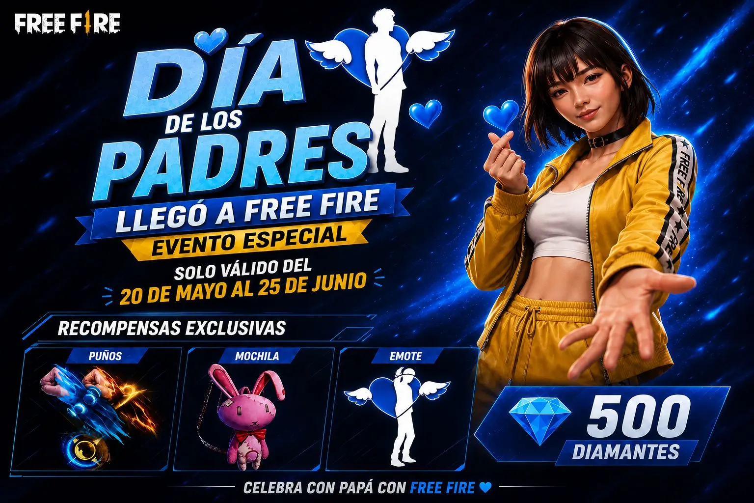 Guía del Evento Día de los Padres en Free Fire 2026: Recompensas, Misiones y Estrategias