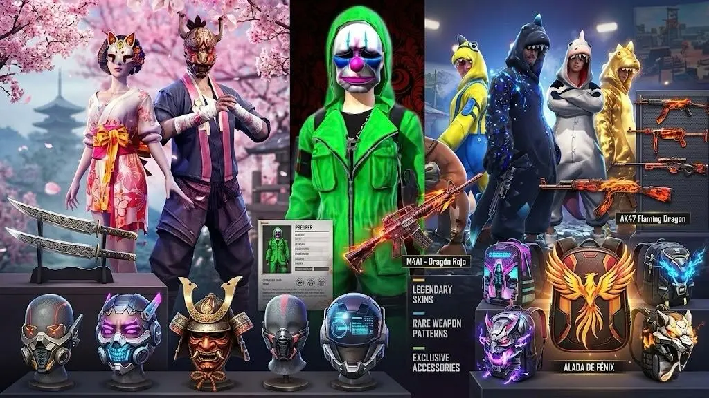 Las 10 skins más buscadas de Free Fire que debes tener en tu colección