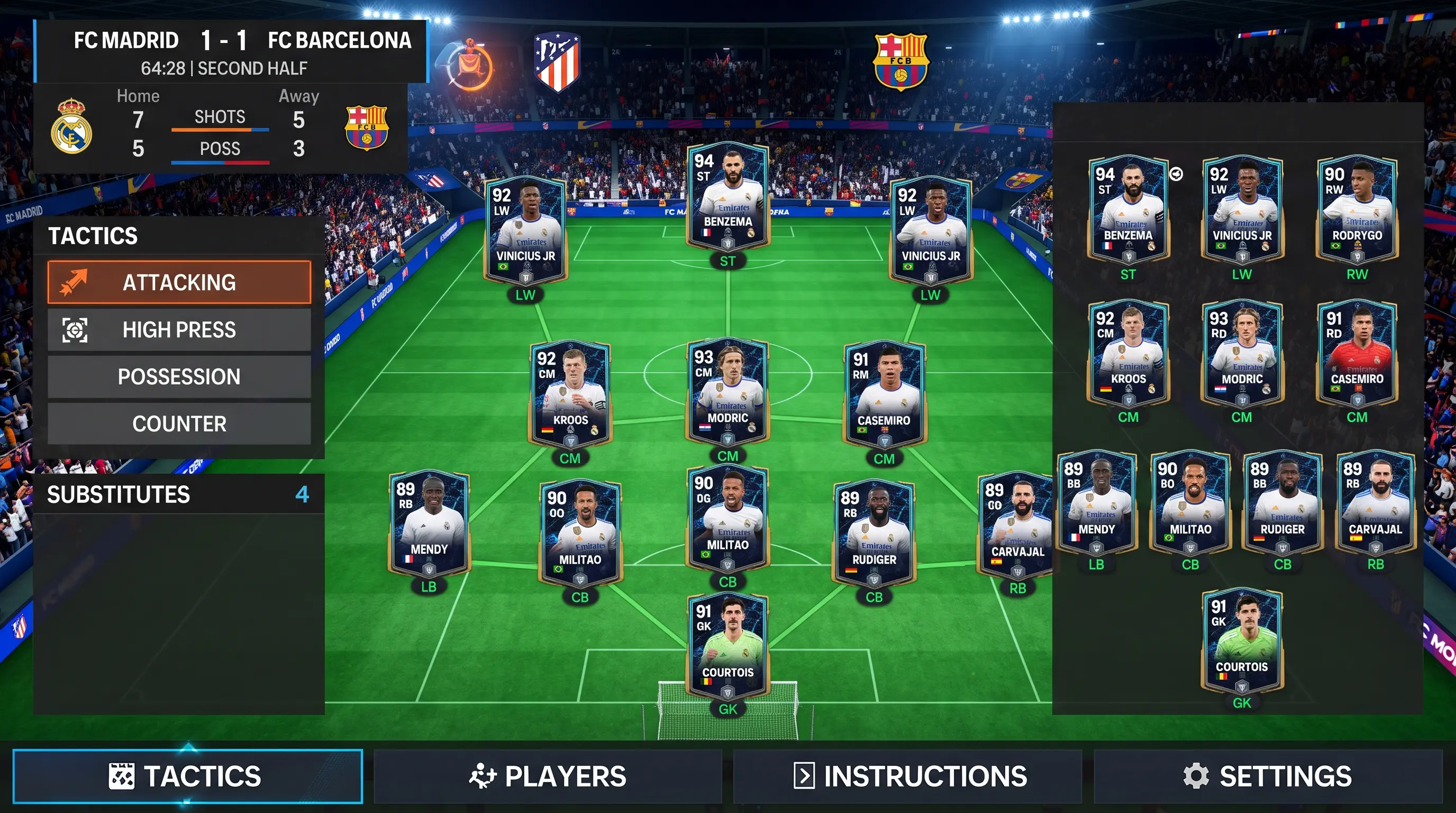 Las Mejores Formaciones y Tácticas en FC Mobile