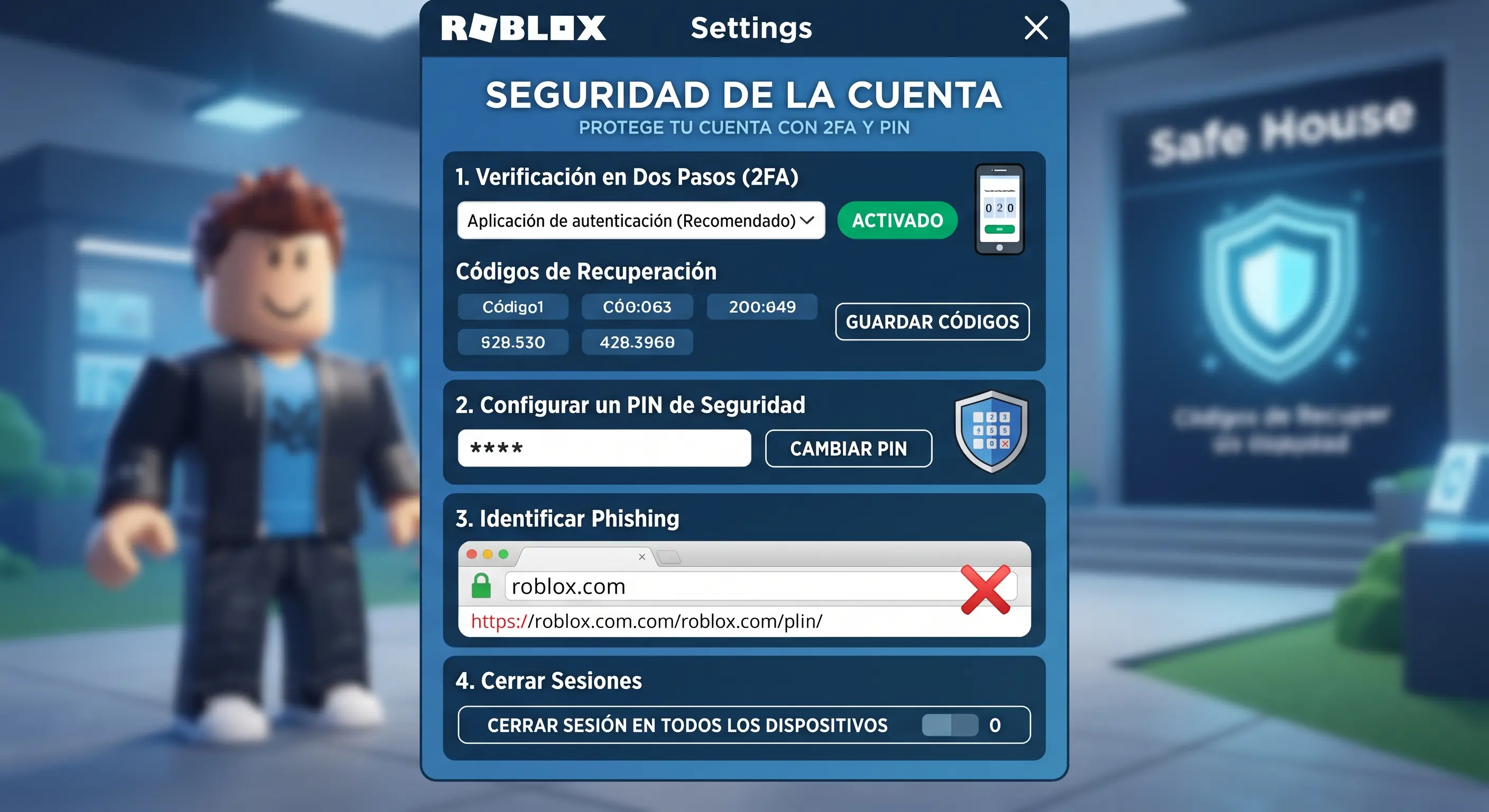 Seguridad en Roblox y Protección de Cuenta con 2FA